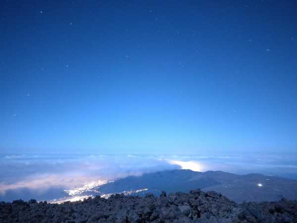 Night views from near the Altavista Refuge