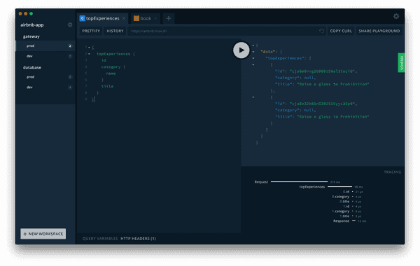 GraphQL Playground. Source: https://github.com/prisma-labs/graphql-playground