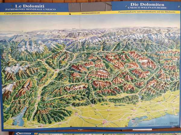 Dolomites map