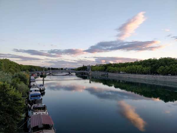 Sunset from the Rhône