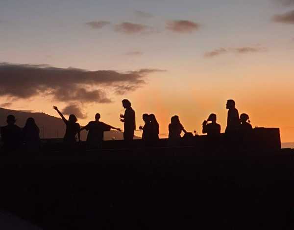 Sunset in Nine Coliving, Spain